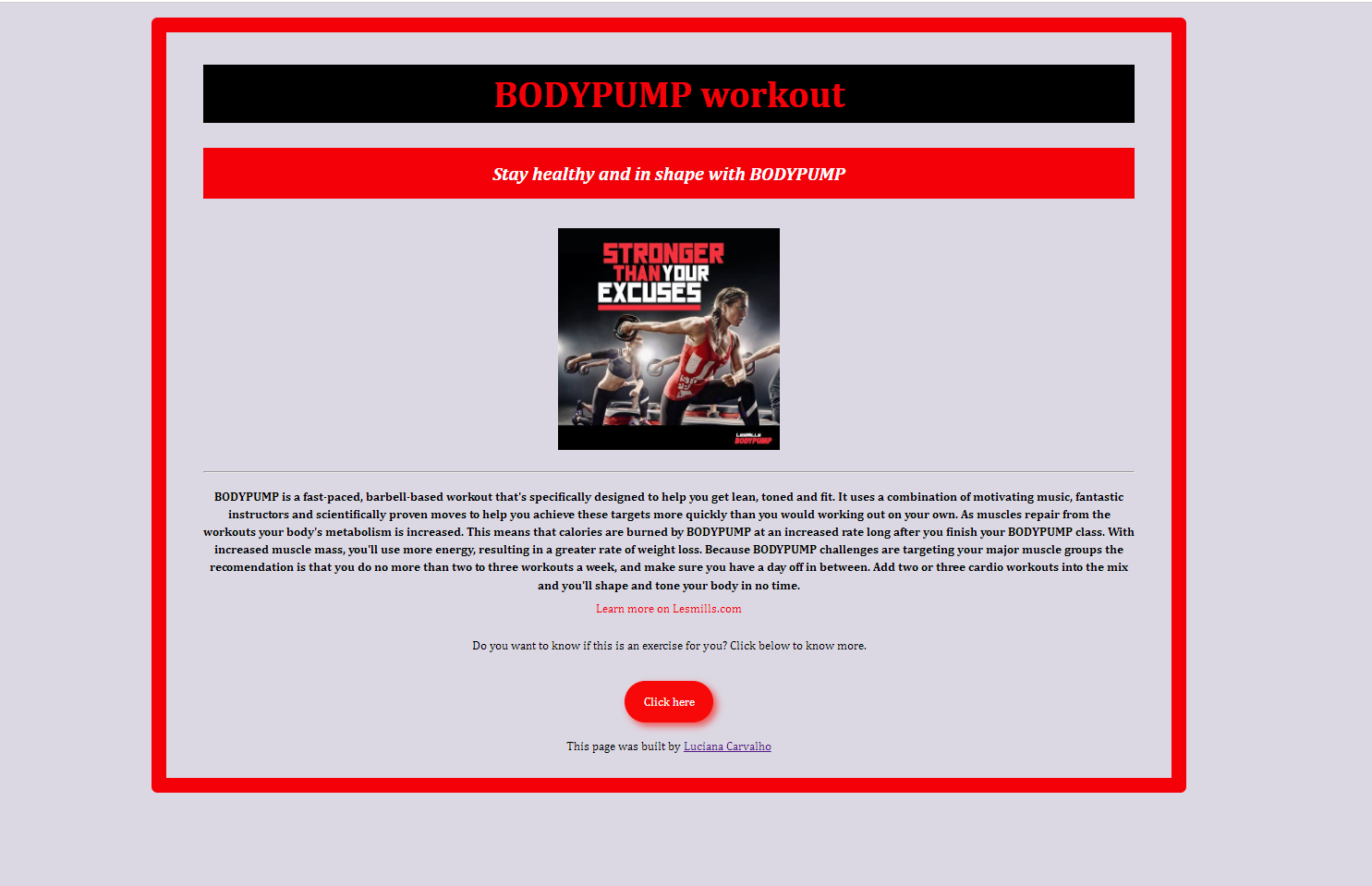 Bodypump Project